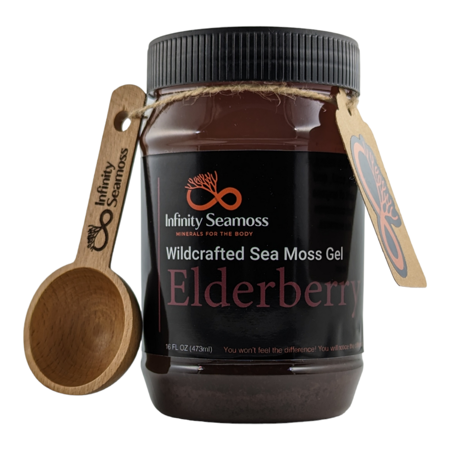 Sea Moss Gel + Elderberry | 4oz, 8oz, 16oz, 32oz | Infinity Seamoss