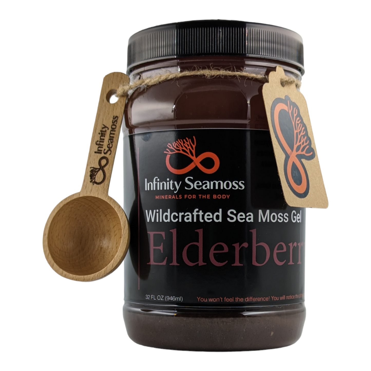 Sea Moss Gel + Elderberry | 4oz, 8oz, 16oz, 32oz | Infinity Seamoss
