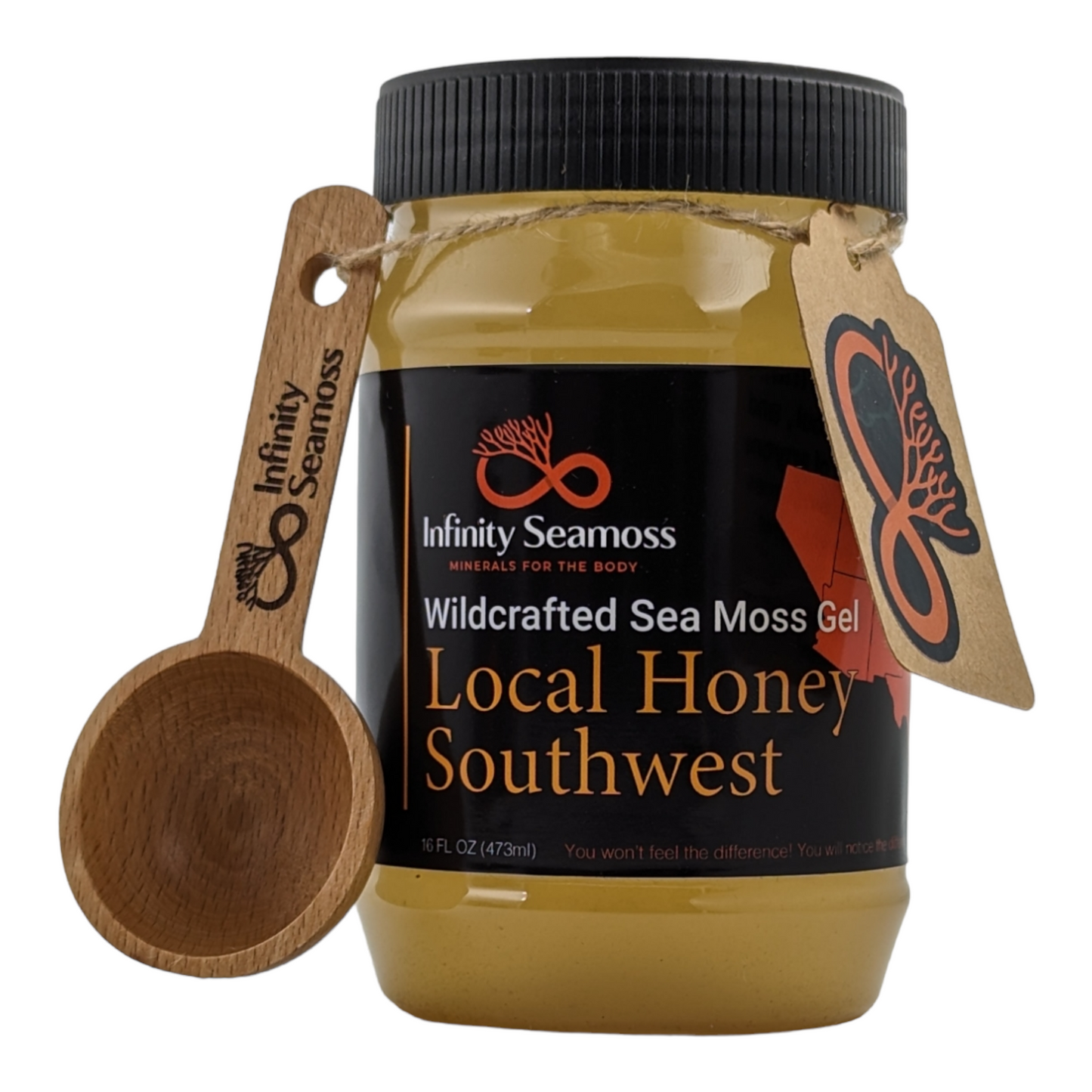 Sea Moss Gel + Southwest Local Honey | 4oz, 8oz, 16oz, 32oz | Infinity Seamoss