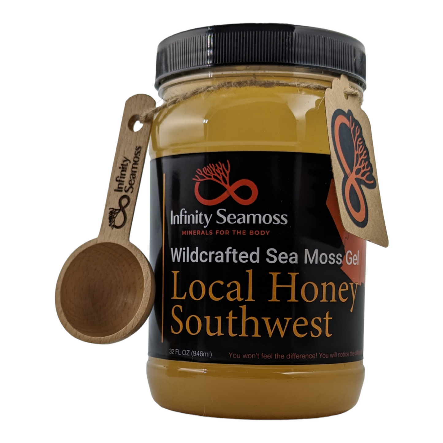 Sea Moss Gel + Southwest Local Honey | 4oz, 8oz, 16oz, 32oz | Infinity Seamoss