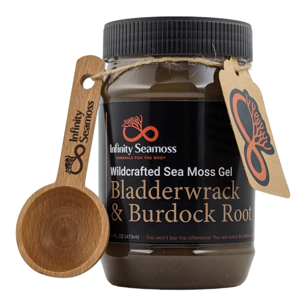 
                  
                    Sea Moss Gel + Bladderwrack & Burdock Root
                  
                